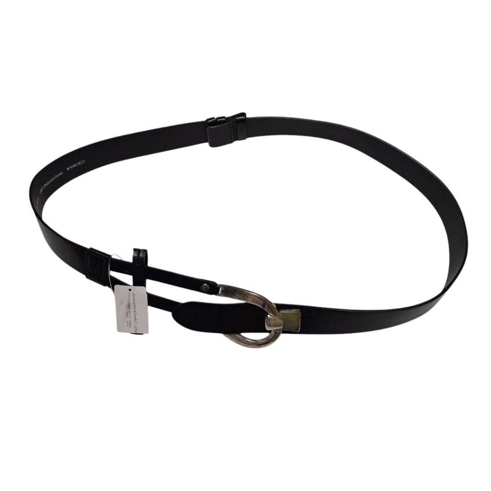 Christopher Banksβ Belt Black Silver Accent Adjustable Large Extra Large